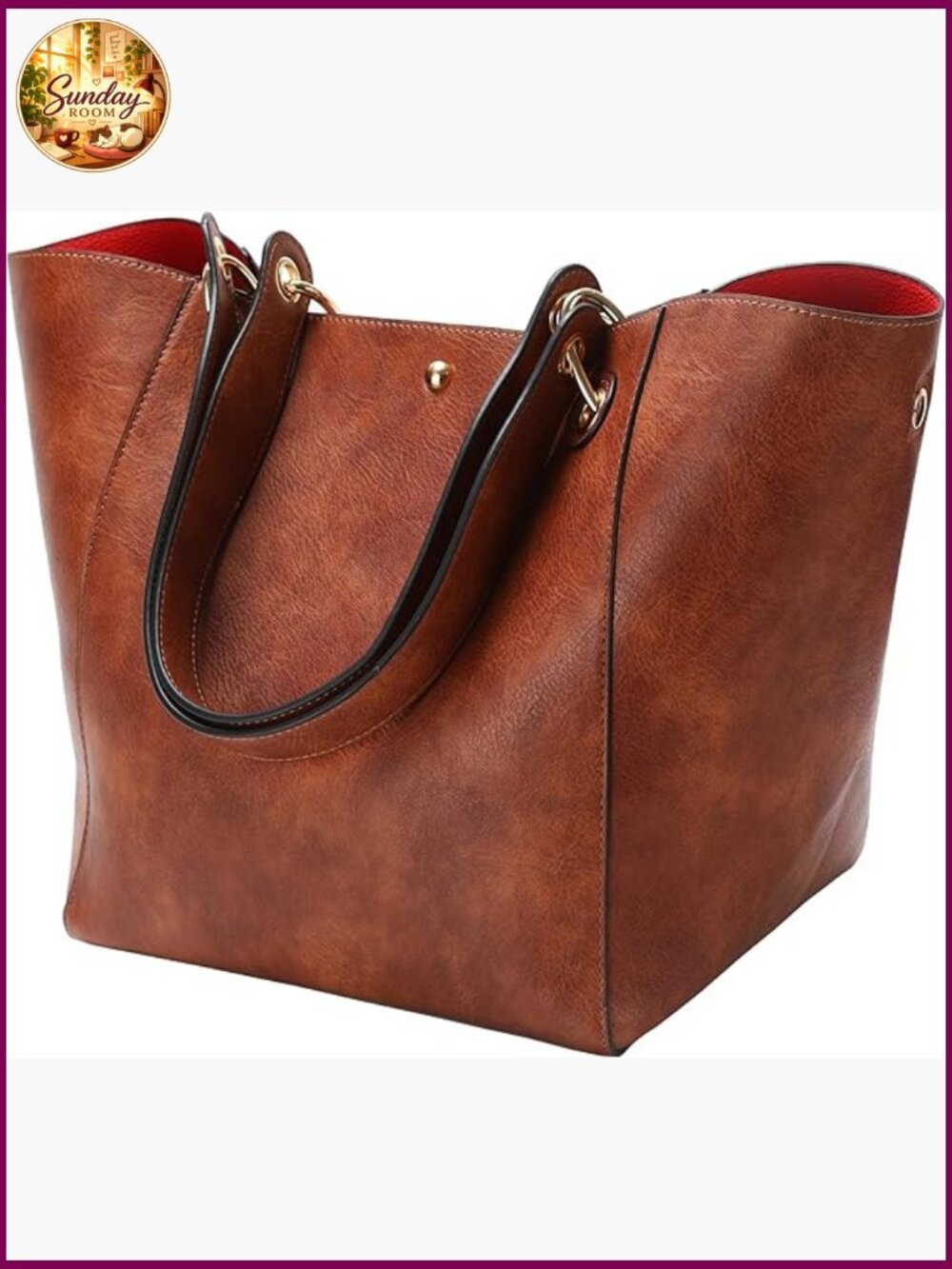 Large Work Tote Bag Women Designer Handbags Big Bucket Purses Vegan Leather